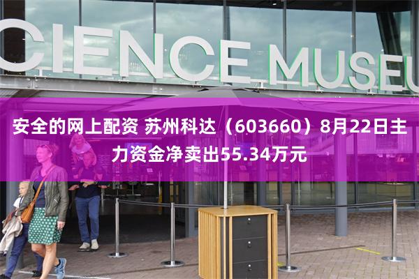 安全的网上配资 苏州科达（603660）8月22日主力资金净卖出55.34万元