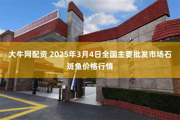 大牛网配资 2025年3月4日全国主要批发市场石斑鱼价格行情